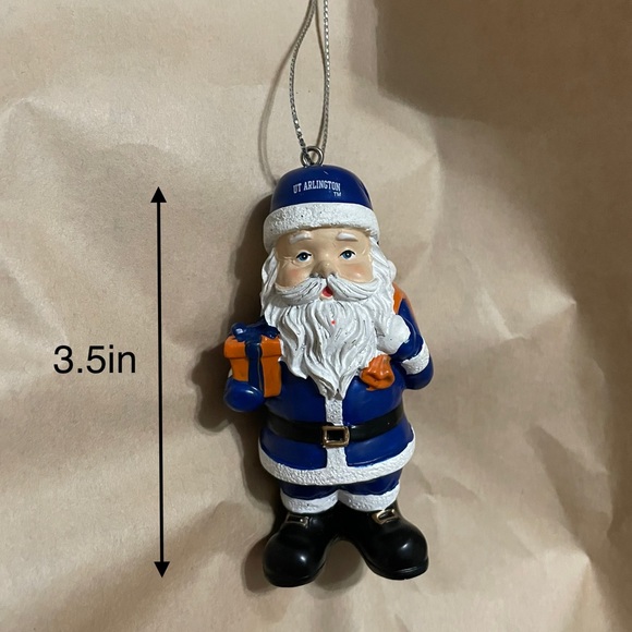 University of Texas at Arlington Santa Ornament - Picture 1 of 2